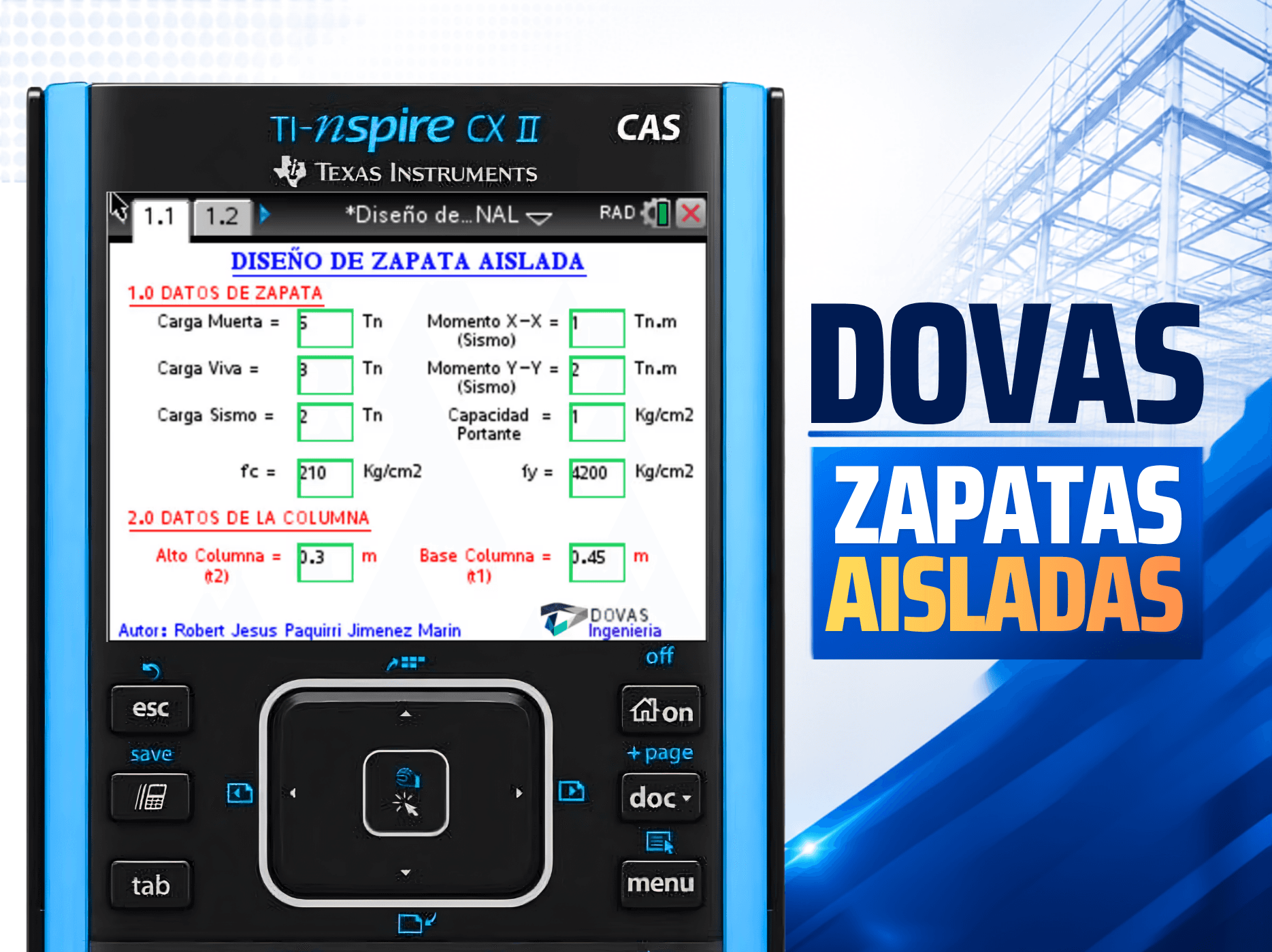 DOVAS Zapatas Aisladas